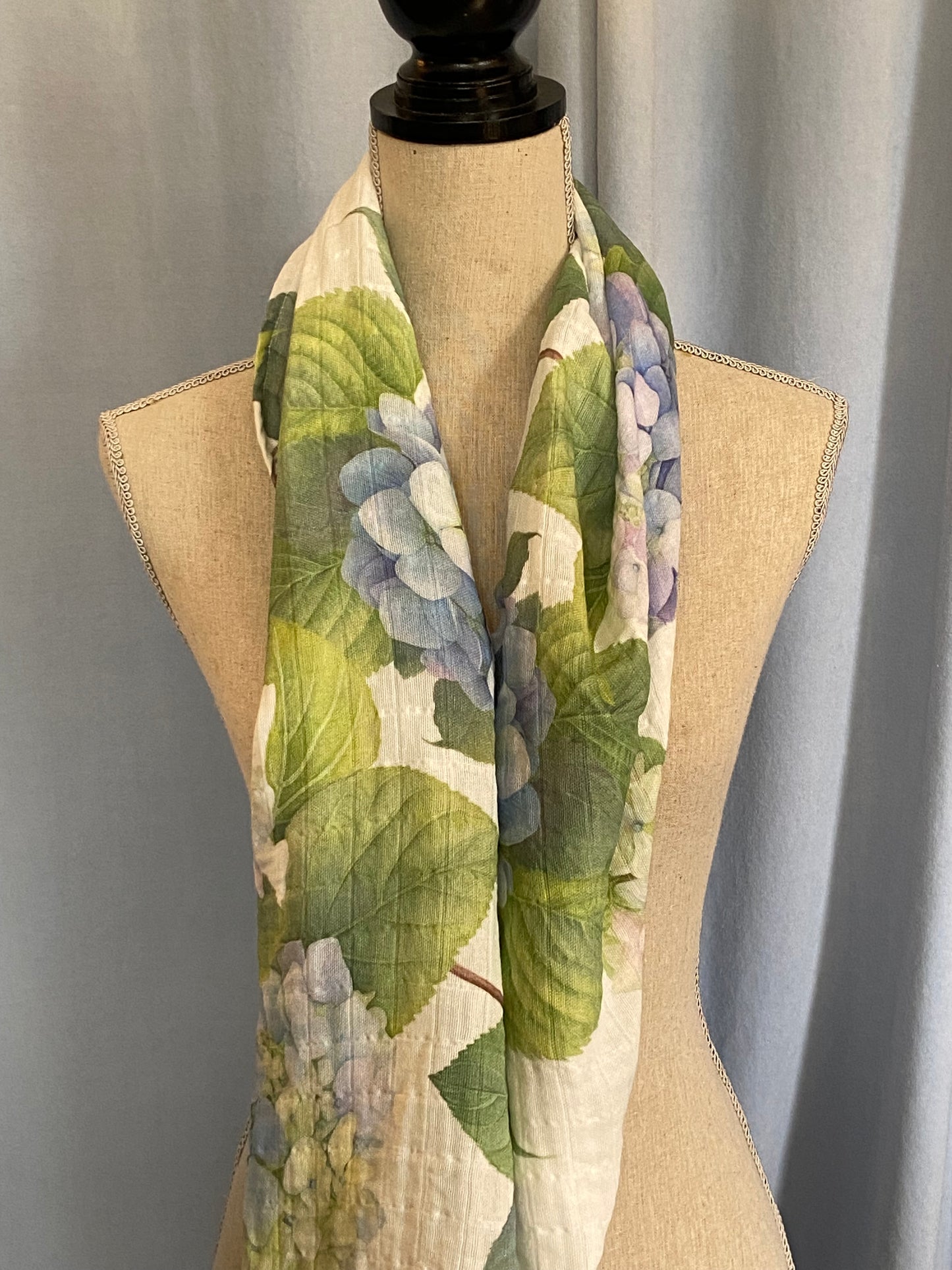 Light Blue Hydrangea Shawl