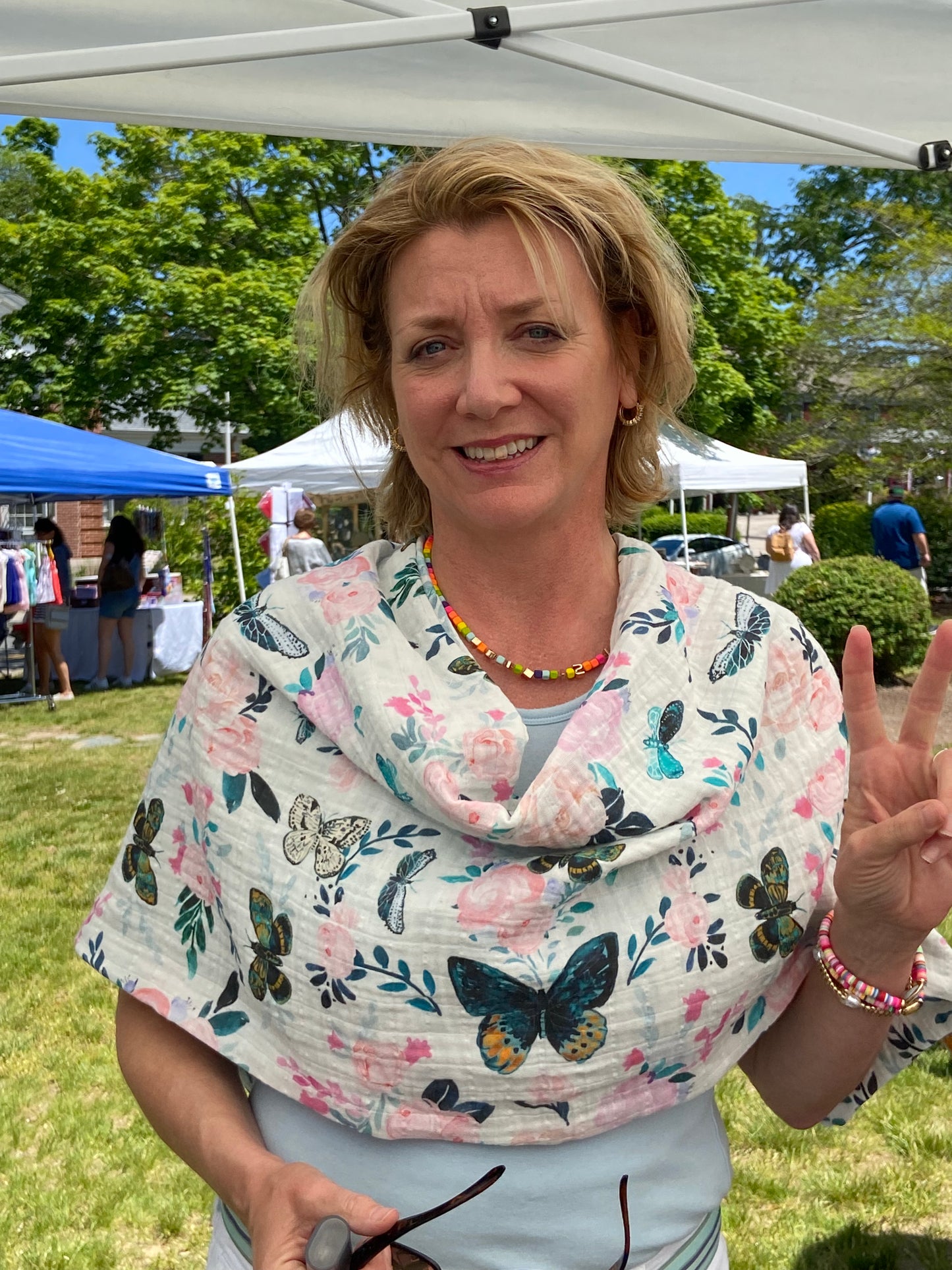 Butterfly Garden Snap Shawl
