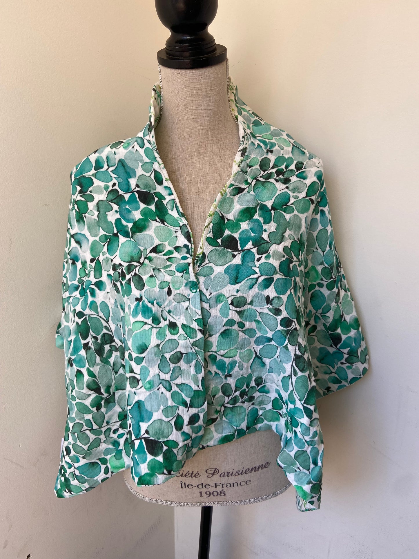 Green Leaves Snap Shawl