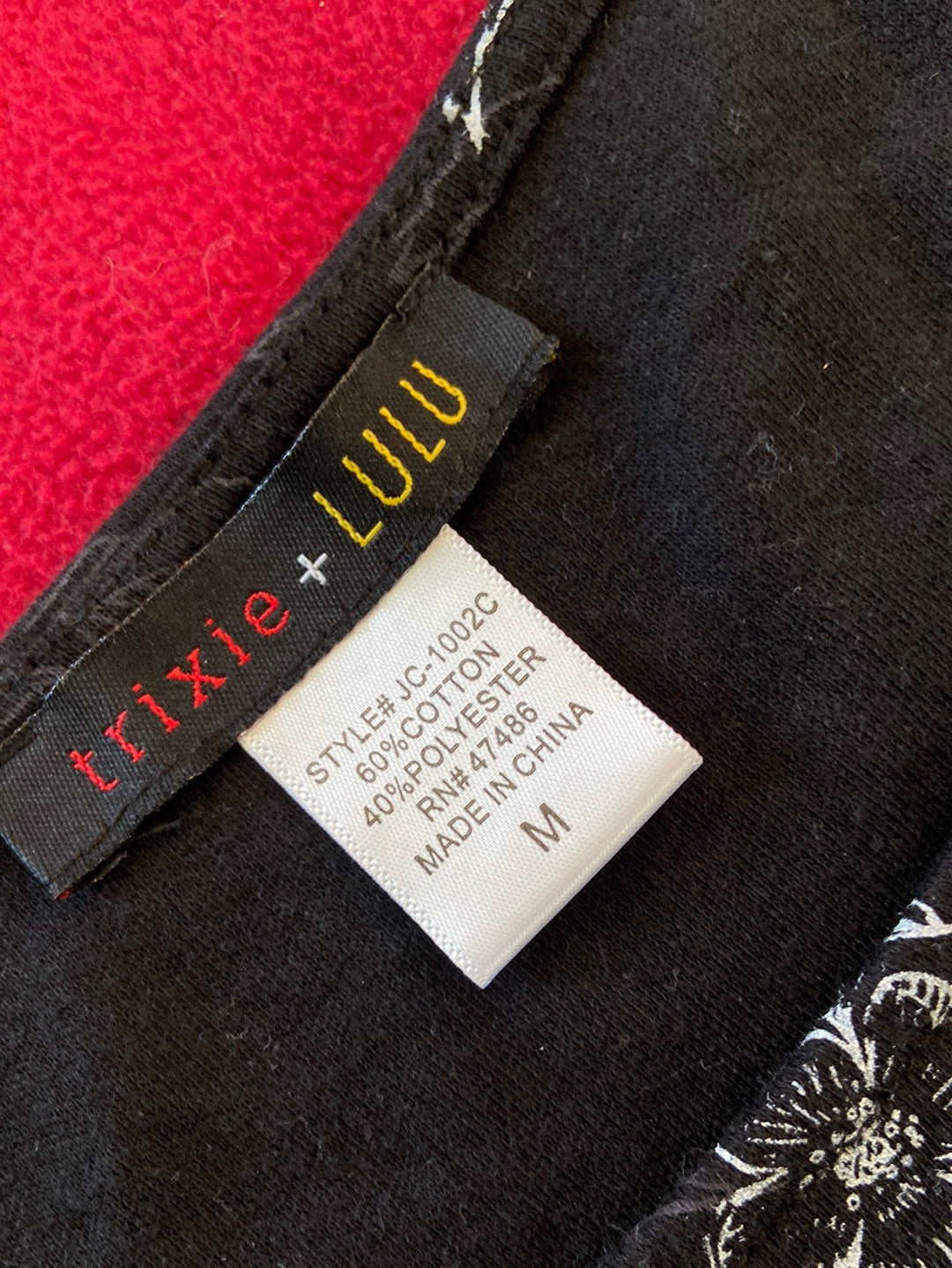 BLACK FLORAL Trixie and Lulu Dress Size M