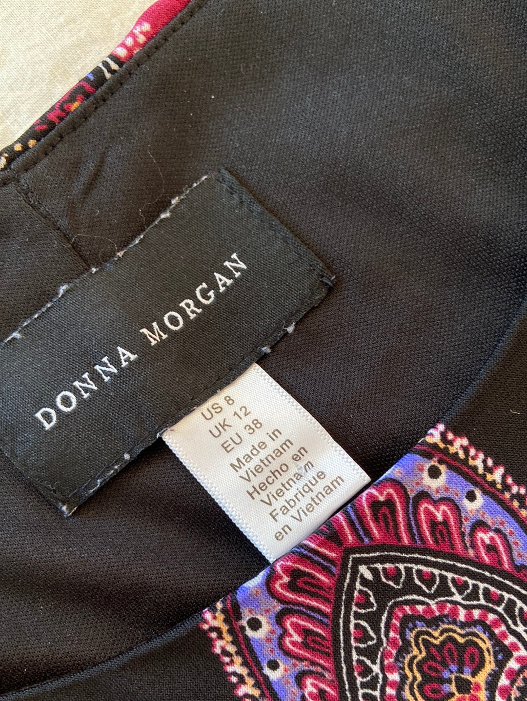 PRINT PERFECTION Donna Morgan Size 8