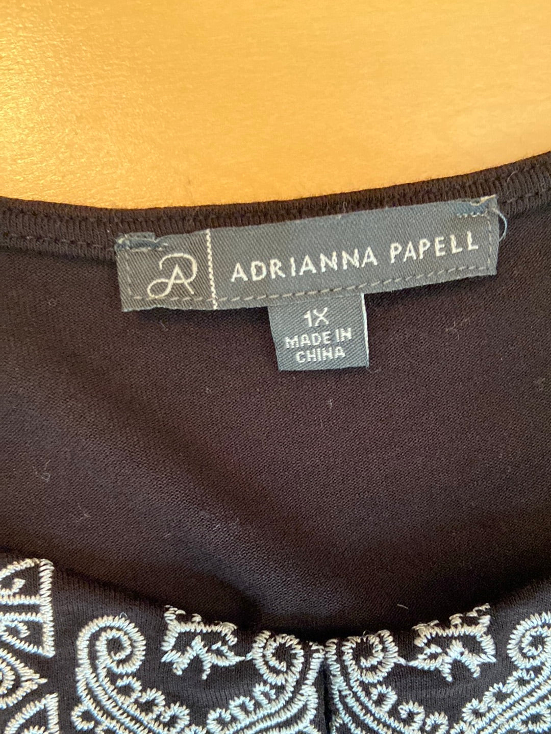 BLACK BASIC Adrianna Papell Size 1X