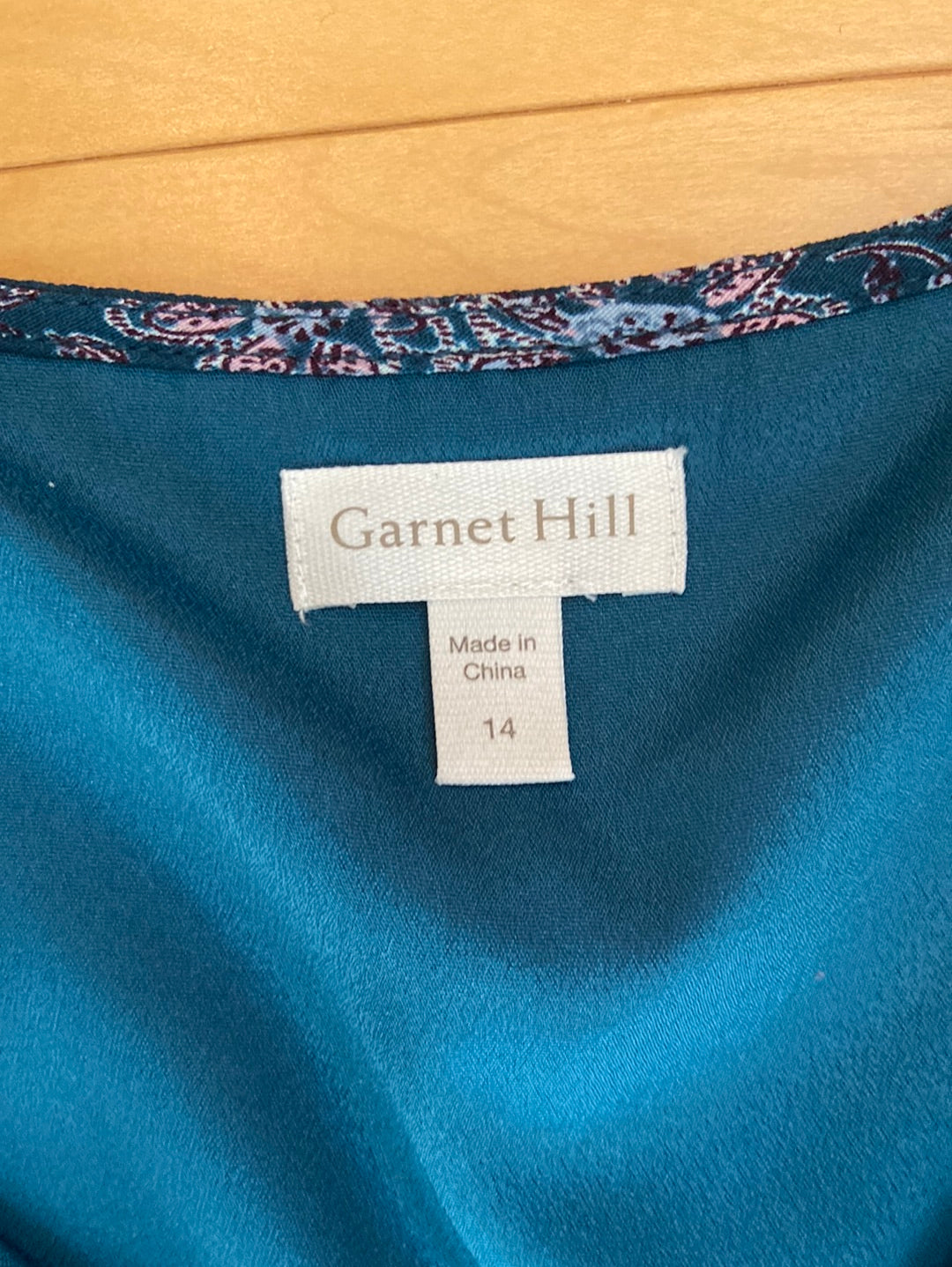 TERRIFIC TEAL Garnet Hill Size 14