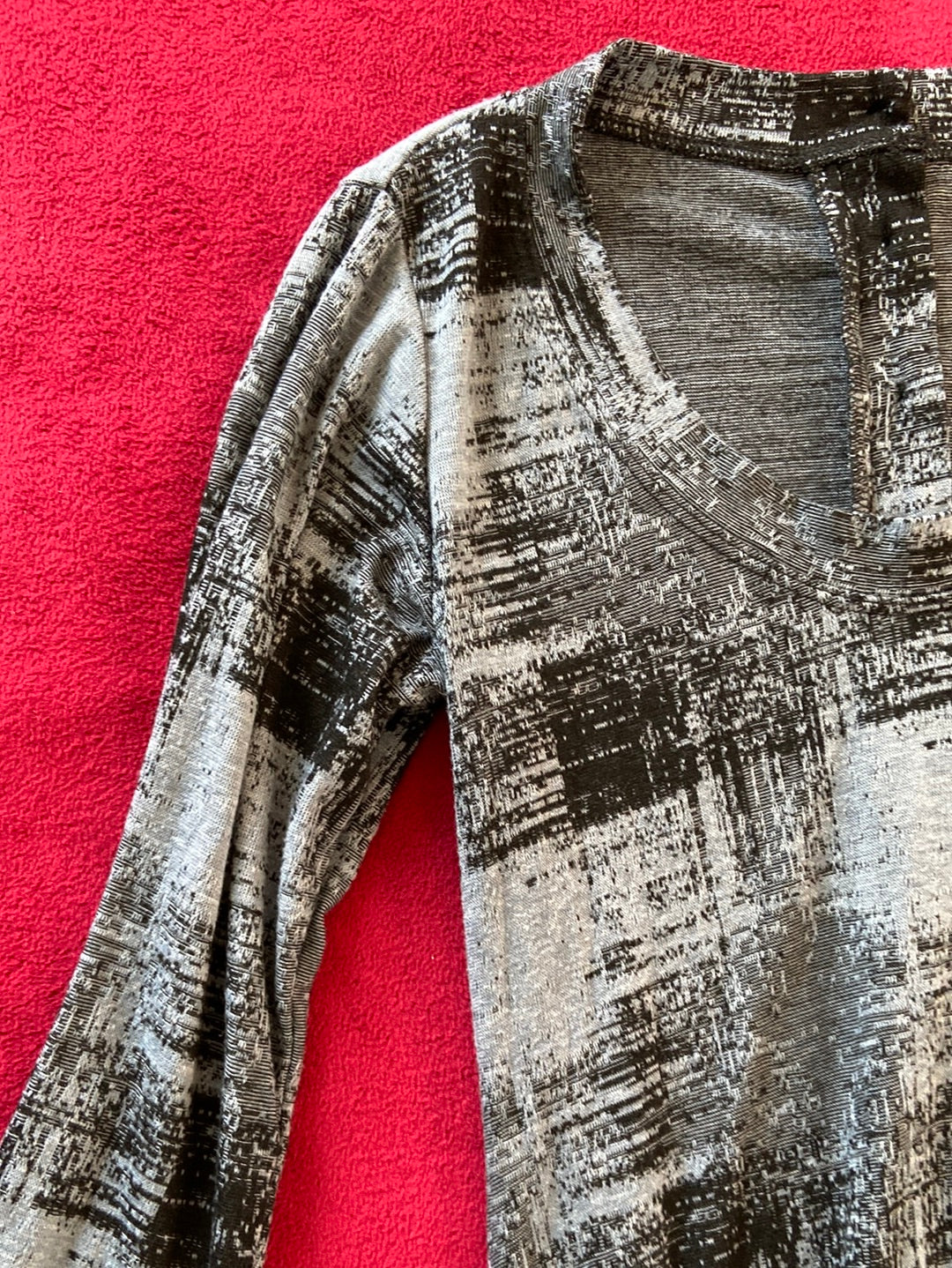 ABSTRACT GRAY Cut Loose Dress Size XS