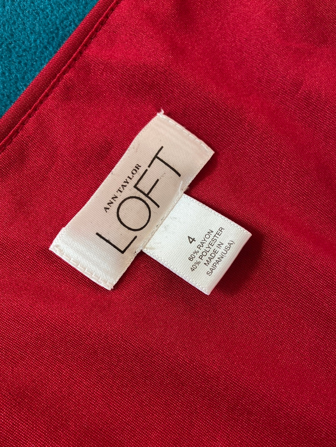 RED STUNNER LOFT Dress Size 4