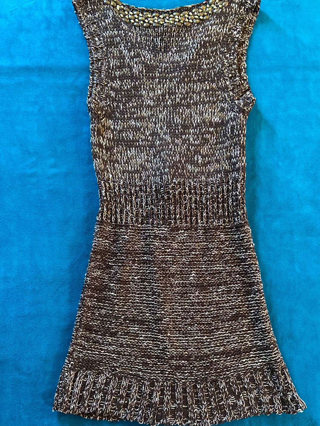 BROWN SWEATER DRESS Vertigo Size M
