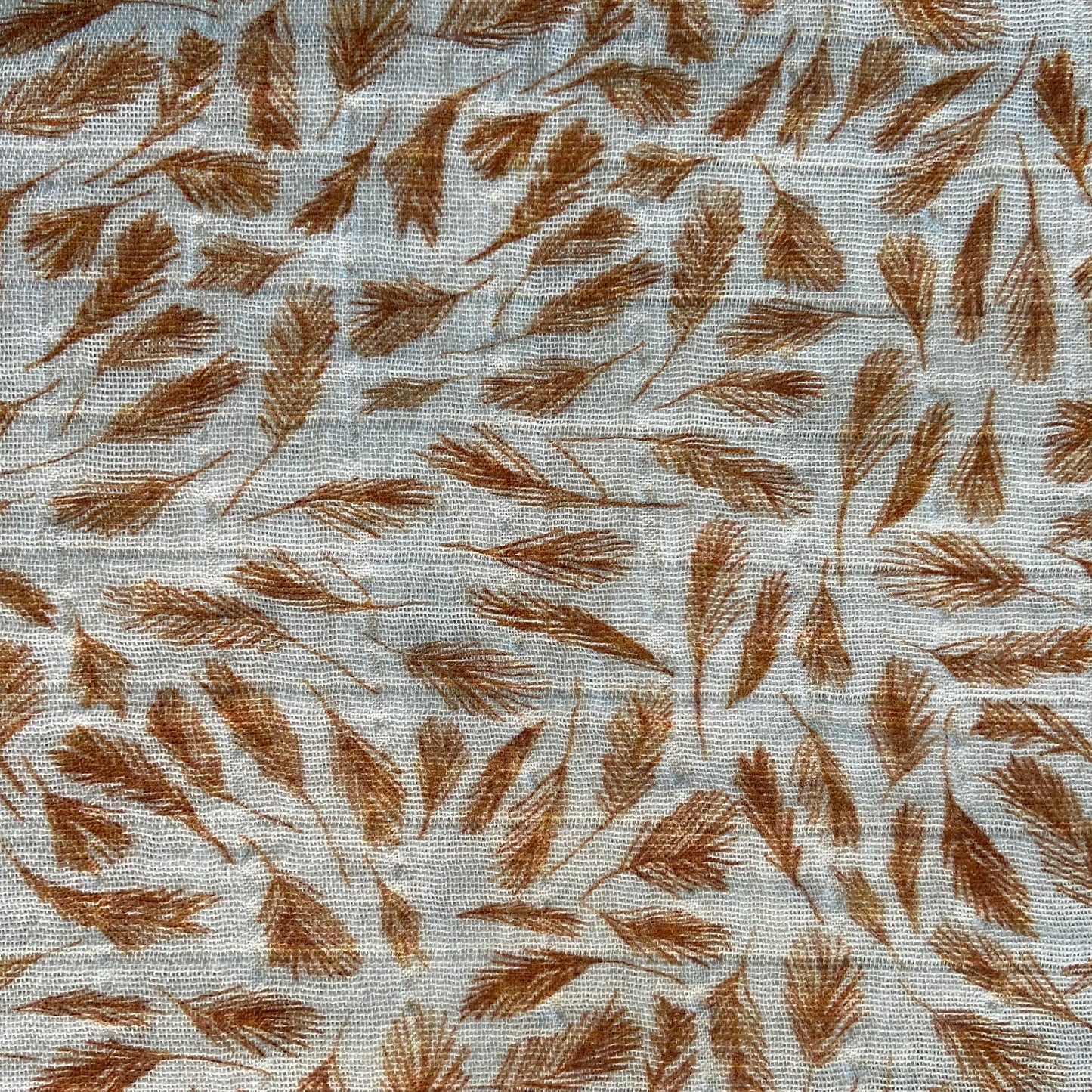 Gray Floral Snap Shawl