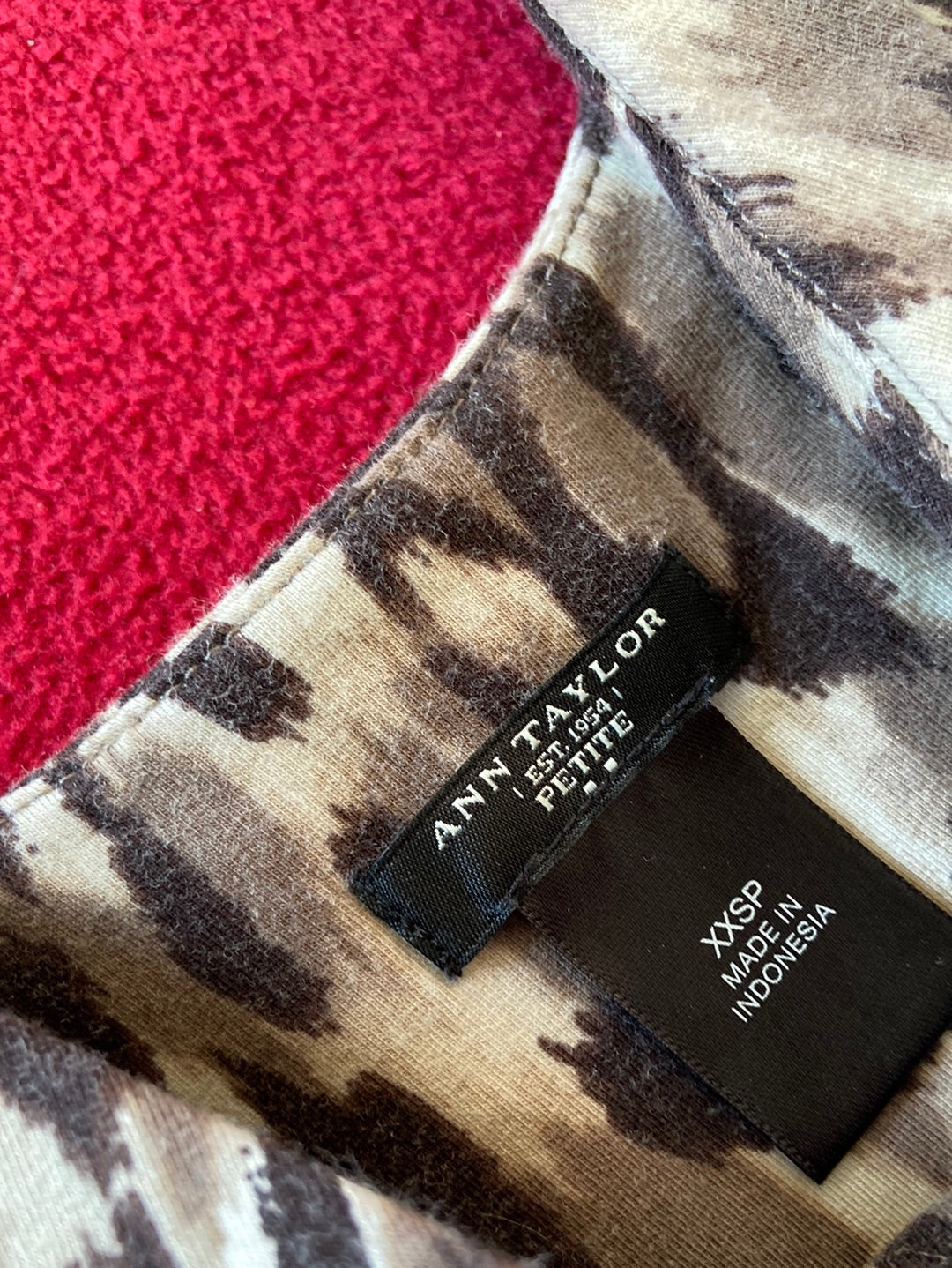ANIMAL PRINT Ann Taylor Dress Size XXSP