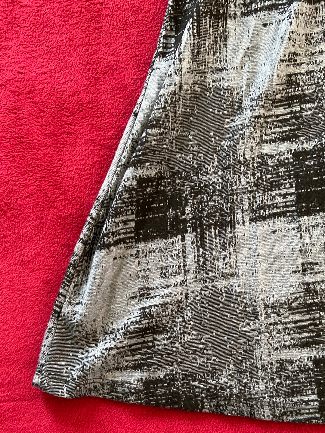 ABSTRACT GRAY Cut Loose Dress Size XS