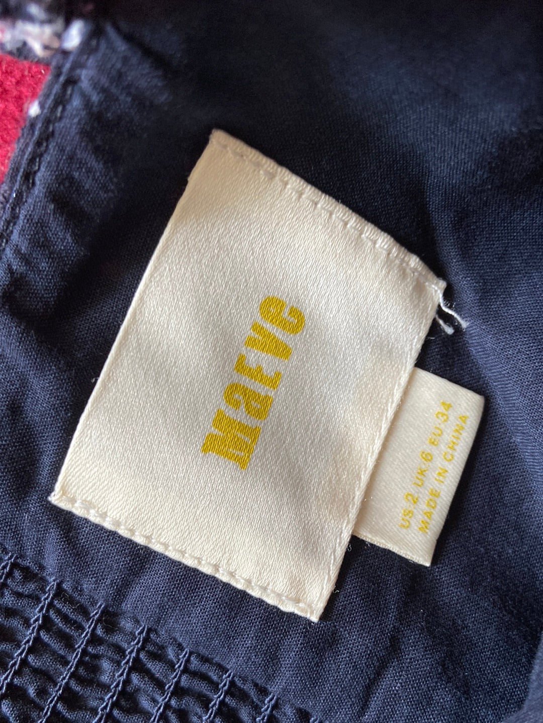 AWESOME EYELET Maeve Navy Dress Size 2