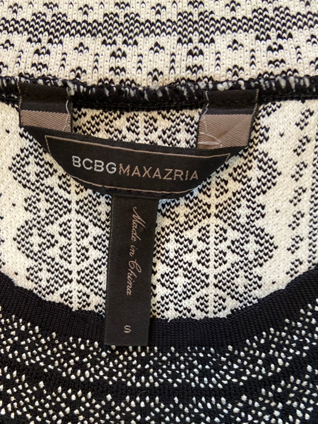 BLACK BODYCON BCBG Size S