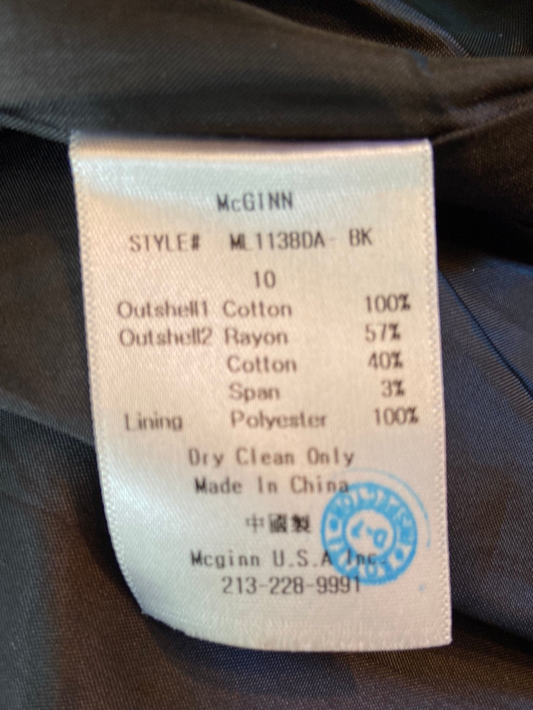 COTTON COMFORT McGinn Size 10
