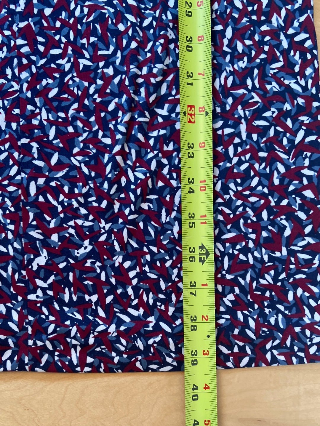 SILK NAVY PRINT Tory Burch Size M