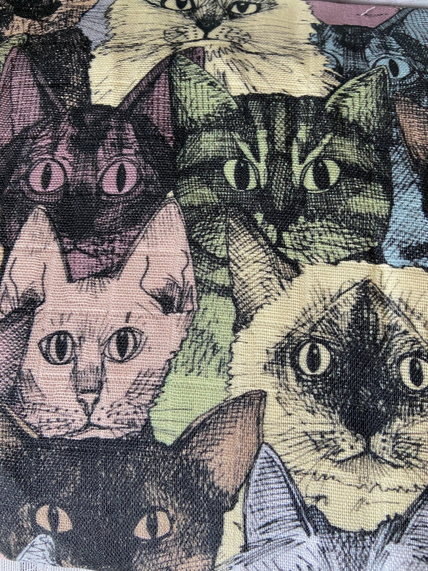 Cat Print Snap Shawl