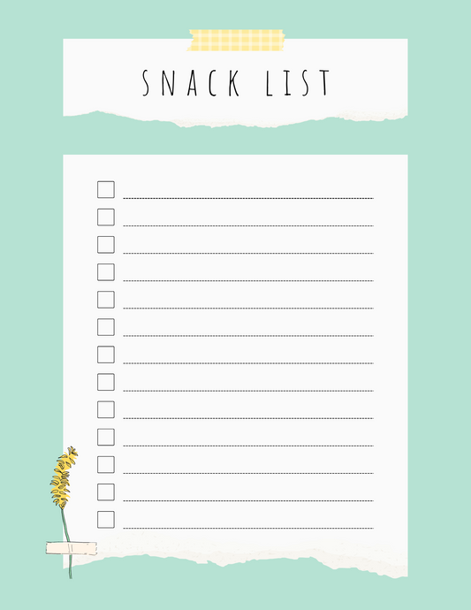 Gluten Free Snack List