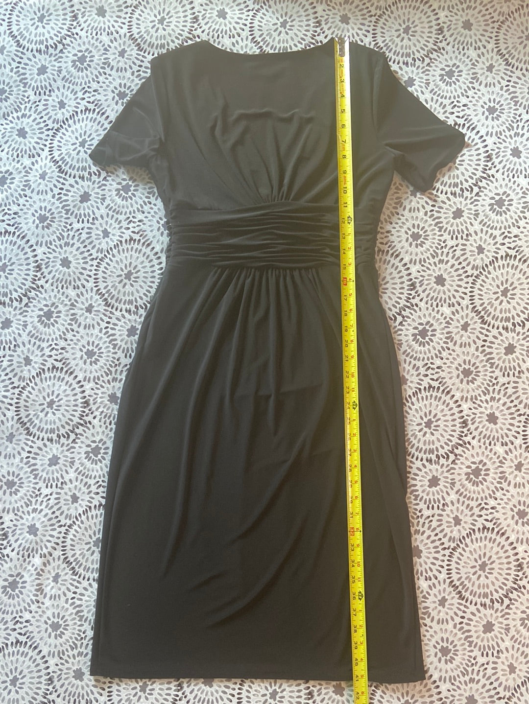 BLACK BEAUTY Evan Picone Black Dress Size 8