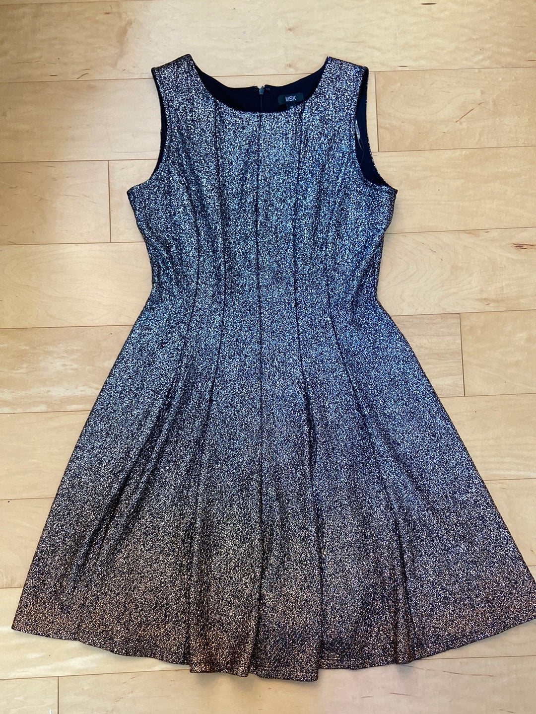 OMBRÉ SHIMMER MSK Silver Dress Size 12