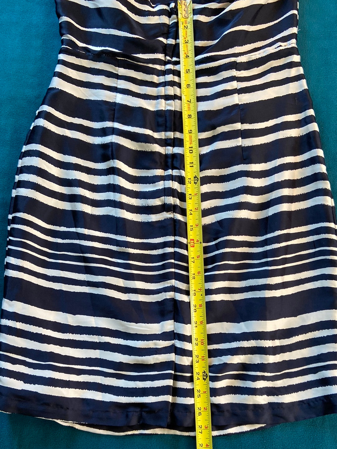 STRIPED STRAPLESS H & M Size 14