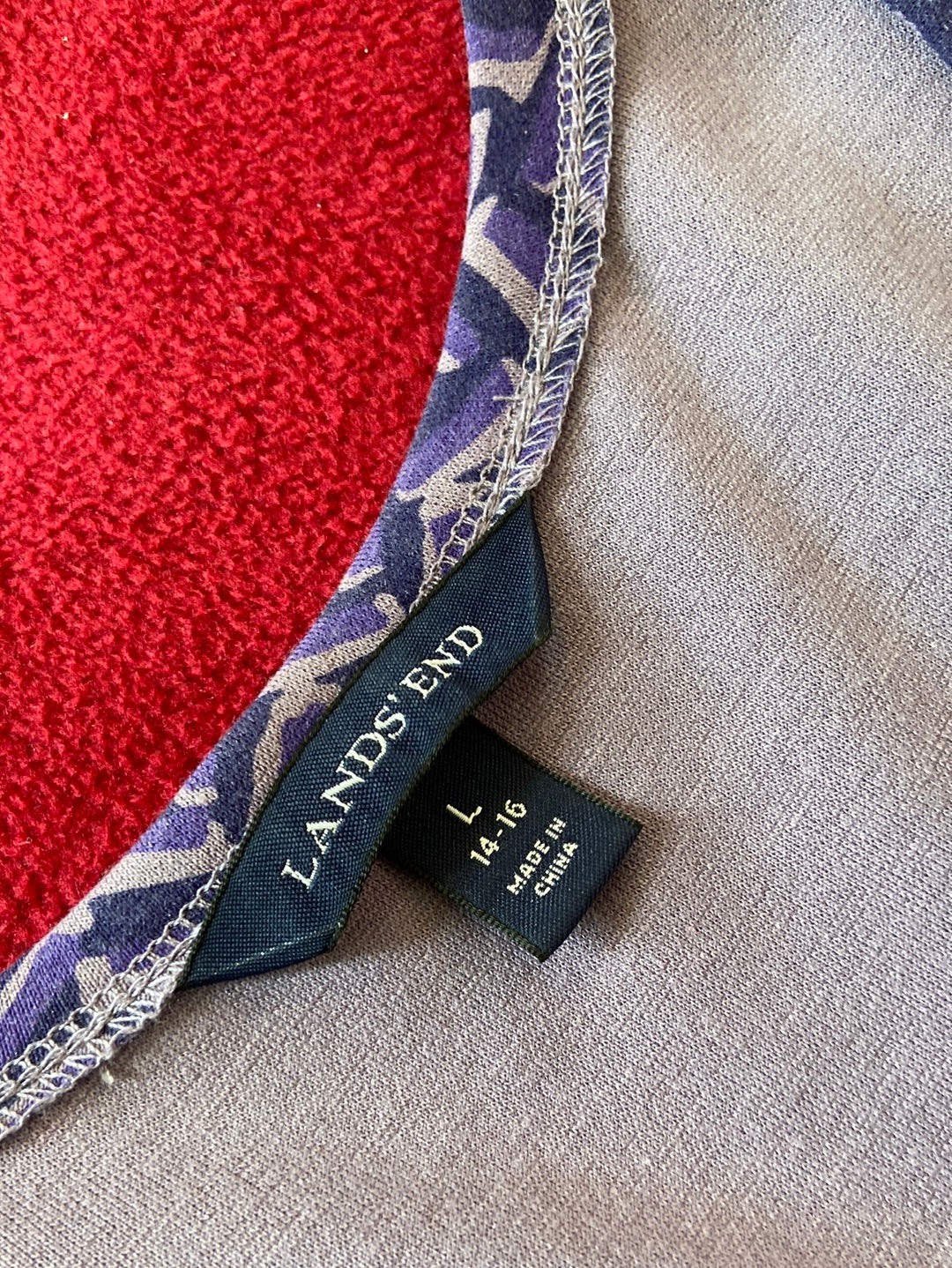 PURPLE WRAP Lands End Size L