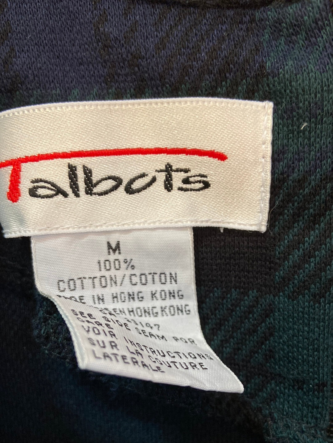 PERFECT PLAID Talbots Size M