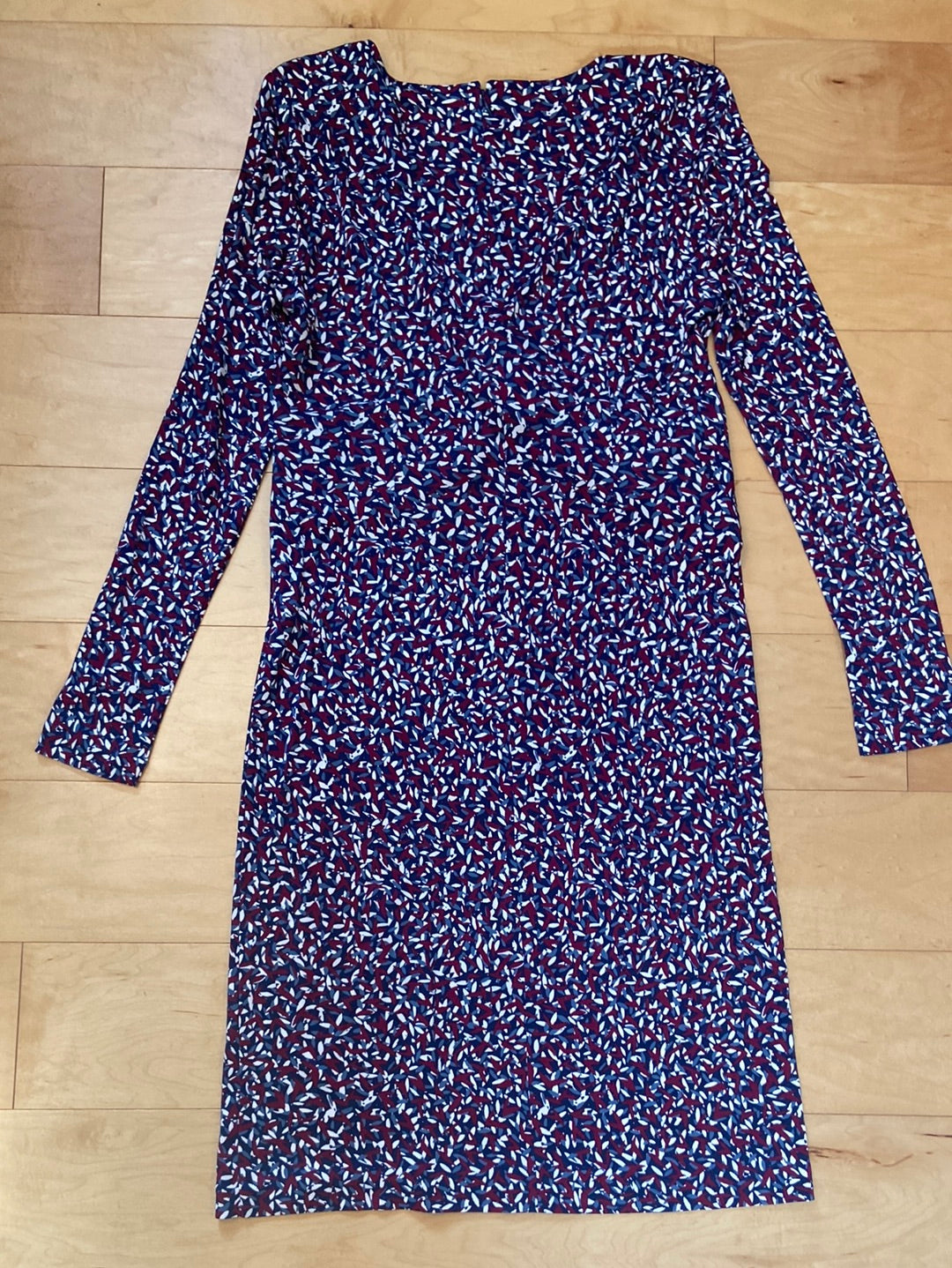 SILK NAVY PRINT Tory Burch Size M