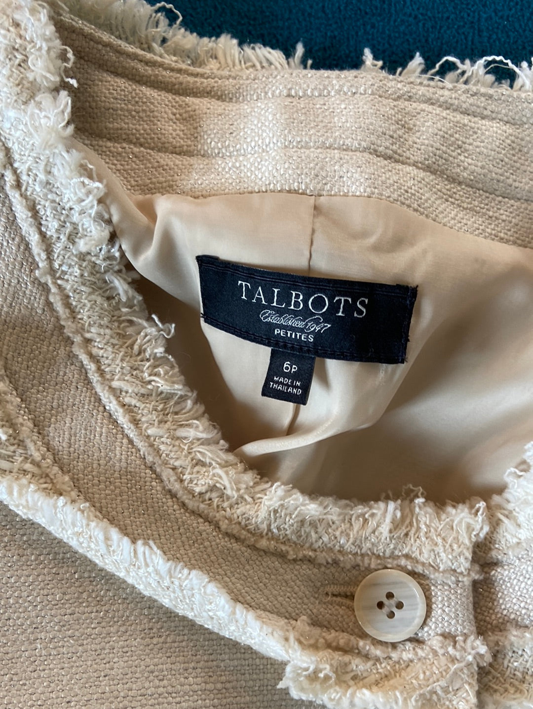 IVORY SUIT Talbots Size 4-6P